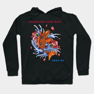 extinction ends here, save  us Hoodie